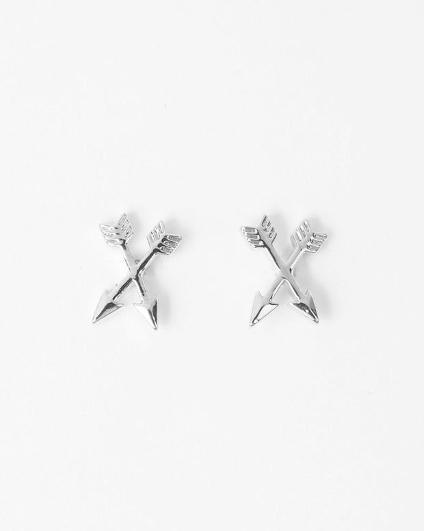Stella + Gemma Earrings Petite Arrows - Gold & Silver Silver