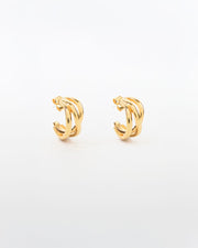 Stella + Gemma 3 Ring Hoop Earrings - Gold & Silver Gold