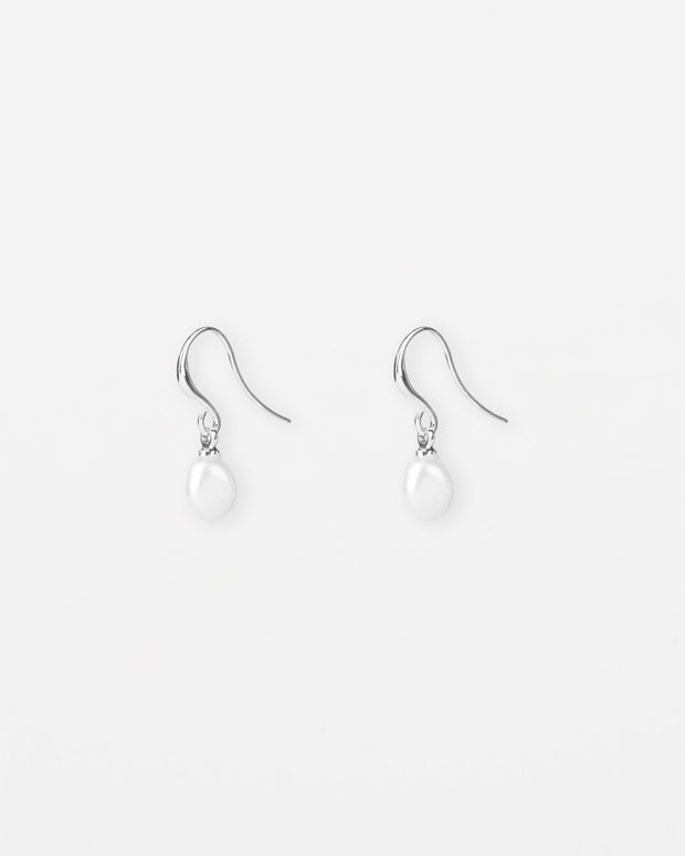 Stella + Gemma Mop Drop Earrings - Gold & Silver Silver