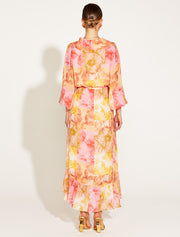 Fate + Becker Earthly Paradise Long Sleeve Wrap Dress - Paradise Floral