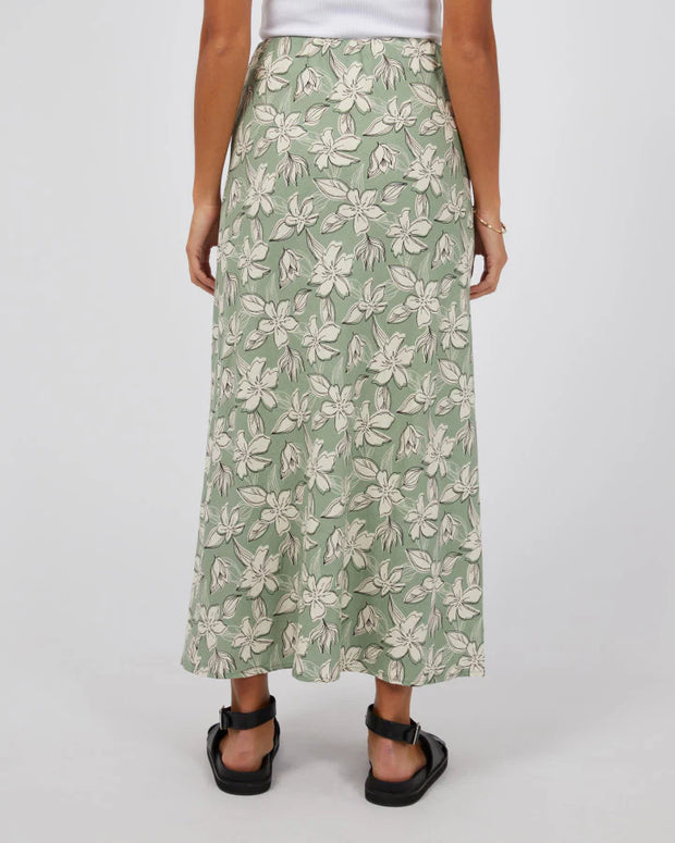 Silent Theory Silent Theory Eden Maxi Skirt - Sage