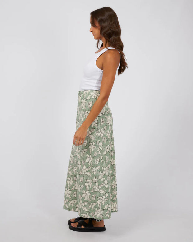 Silent Theory Silent Theory Eden Maxi Skirt - Sage