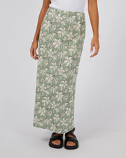 Silent Theory Silent Theory Eden Maxi Skirt - Sage