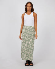 Silent Theory Silent Theory Eden Maxi Skirt - Sage