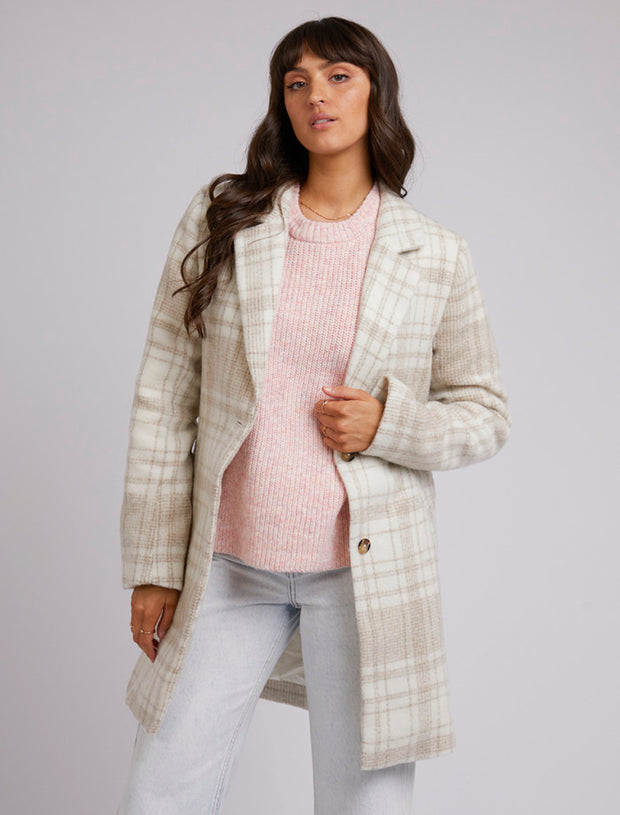 All About Eve Emily Check Coat - Check