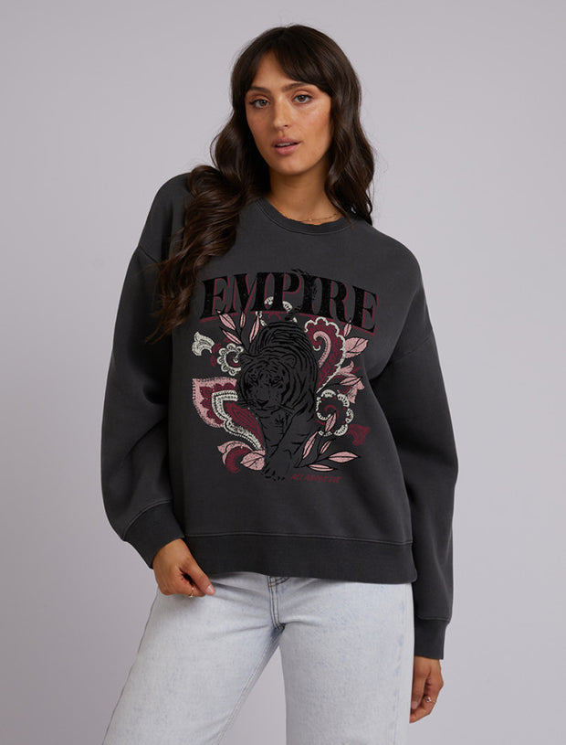 All About Eve Empire Standard Crew - Washed Black