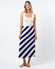 Stella + Gemma Erin Skirt - Navy & White Stripe