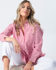 Stella + Gemma Essentials Shirt - Ruby Stripes