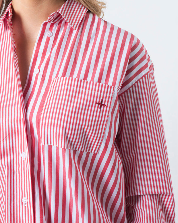 Stella + Gemma Essentials Shirt - Ruby Stripes