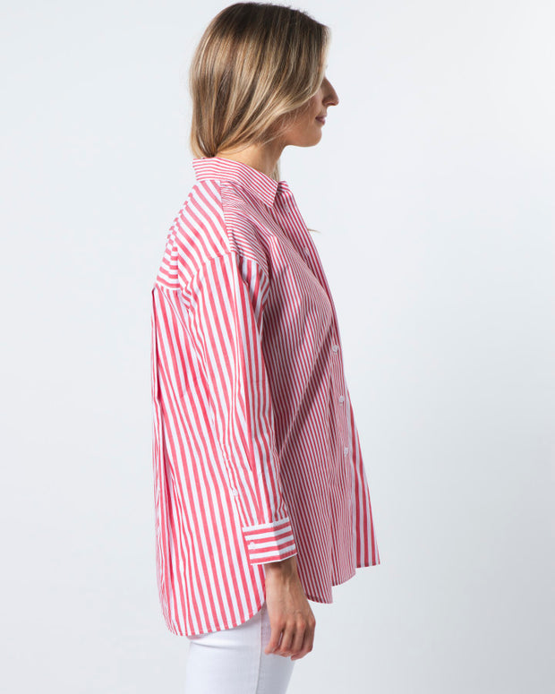 Stella + Gemma Essentials Shirt - Ruby Stripes