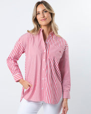 Stella + Gemma Essentials Shirt - Ruby Stripes