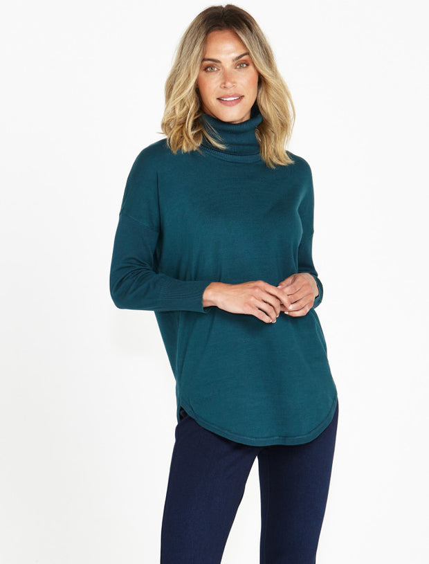 Betty Basics Fleur Knit Jumper - Dark Teal