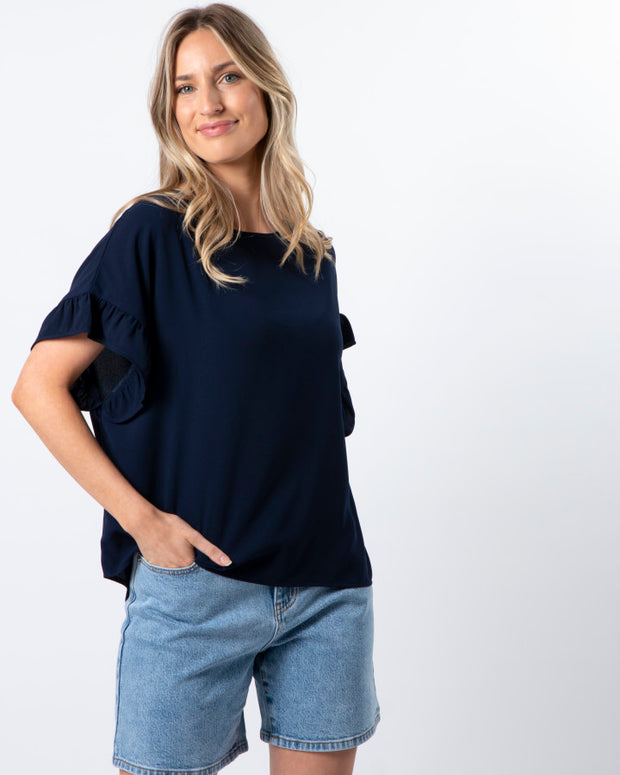 Stella + Gemma Grace Top - Navy