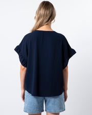 Stella + Gemma Grace Top - Navy