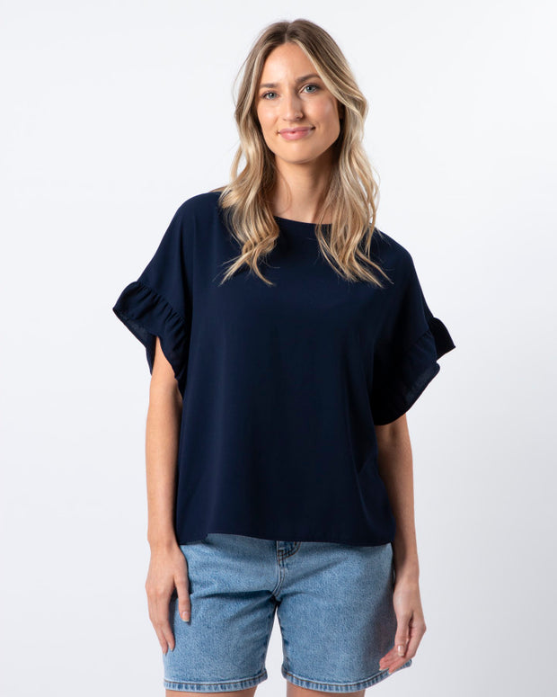 Stella + Gemma Grace Top - Navy