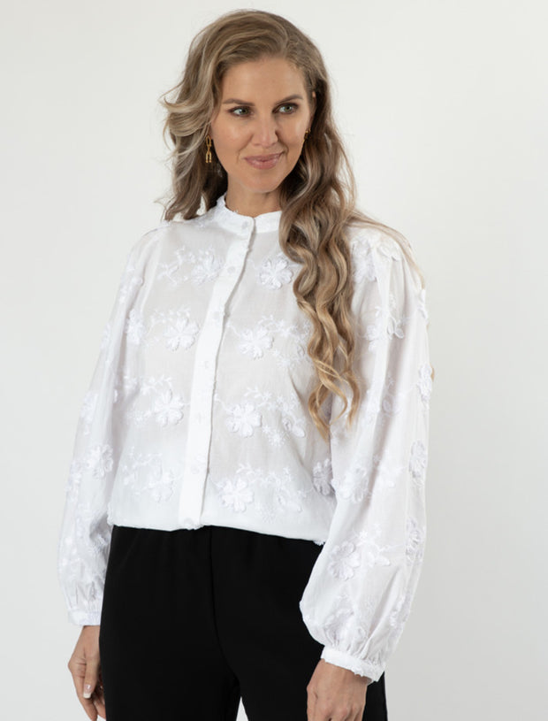 Stella + Gemma Greer Top - White