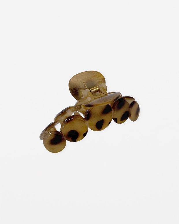 Stella + Gemma Hair Claws - Assorted Circle Cheetah Print