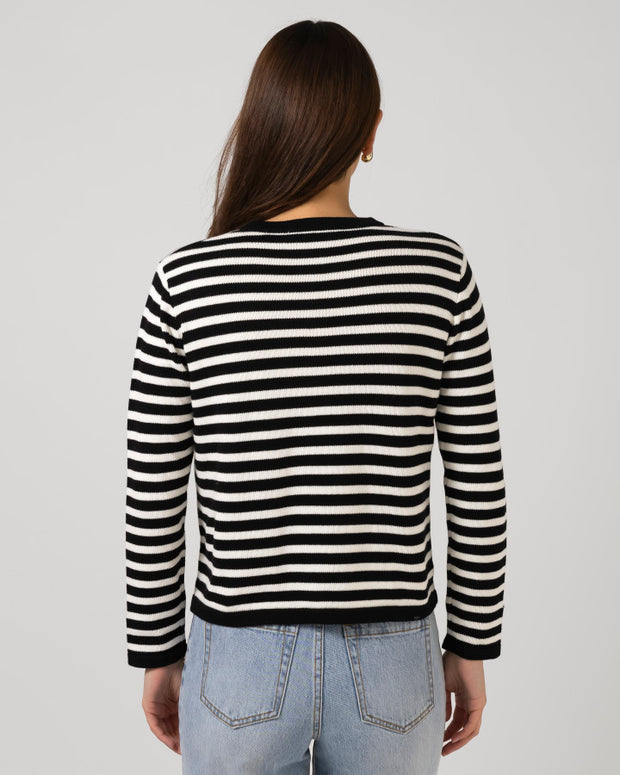 Stella + Gemma Henri Cardigan - Black Tea