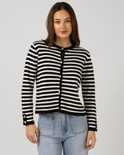 Stella + Gemma Henri Cardigan - Black Tea