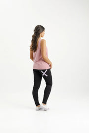 Home-lee Apartment Pants - Black With Lilac X