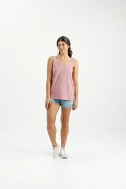 Home-lee Heather Singlet - Rouge With Mini X