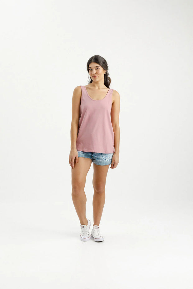 Home-lee Heather Singlet - Rouge With Mini X