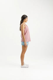 Home-lee Heather Singlet - Rouge With Mini X