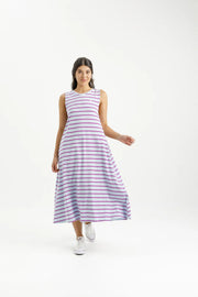 Home-lee Bella Dress - Orchid Stripes