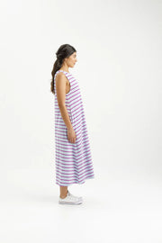 Home-lee Bella Dress - Orchid Stripes