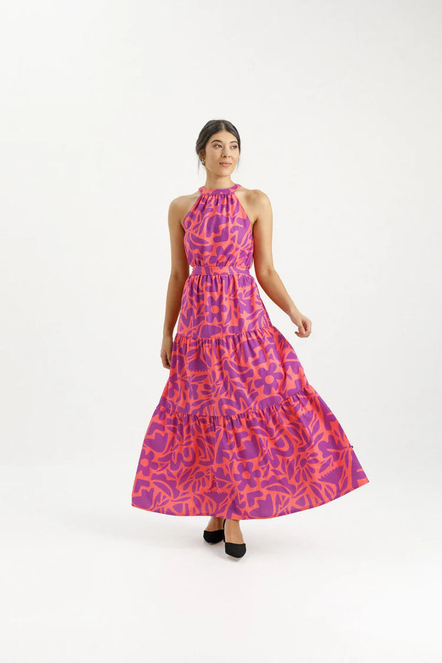 Home-lee X Label August Dress - Sunset Floral