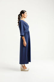 Home-lee X Label Sara Dress - Indigo Blue