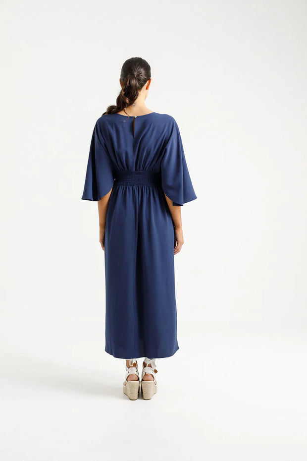 Home-lee X Label Sara Dress - Indigo Blue