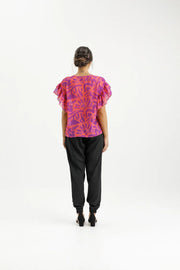 Home-lee X Label Evelyn Blouse - Sunset Floral