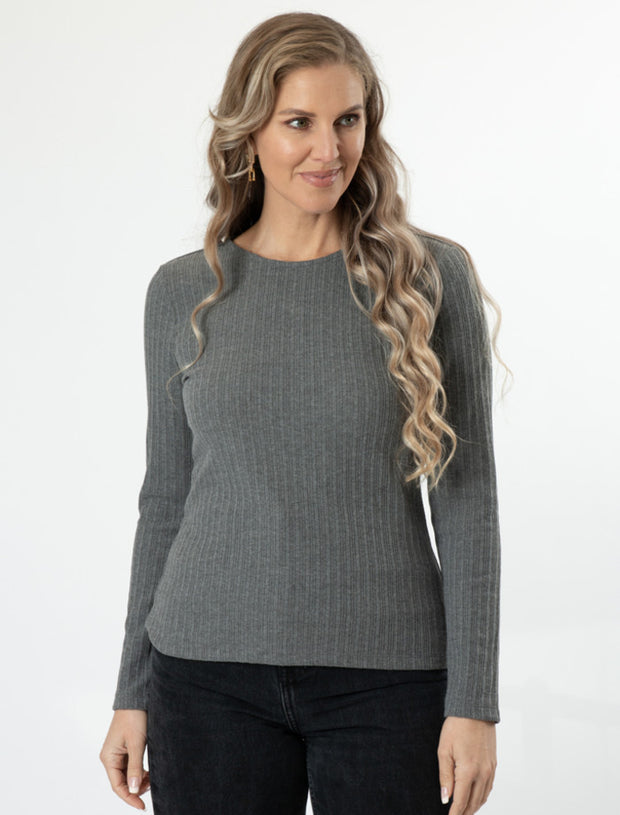 Stella + Gemma Holiday Top - Grey