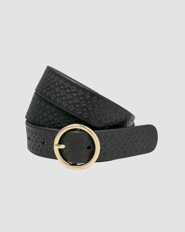 Loop Leather Airlie Belt - Black