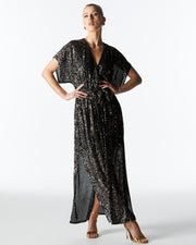 Fate + Becker Impression Sequin Dress - Gunmetal