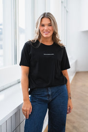 MSCH Terina Oragnic Small Logo Tee - Black/White