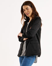 Betty Basics Jayde Satin Blazer - Black