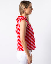 Stella + Gemma Jenna Top - Pink & Red Stripe