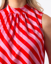 Stella + Gemma Jenna Top - Pink & Red Stripe