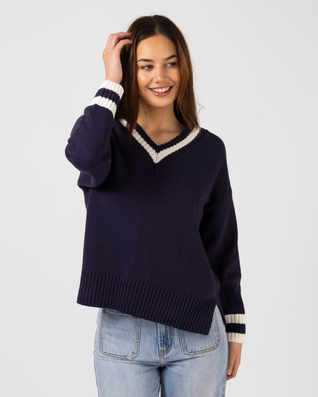 Stella + Gemma Jimmy Jumper - Navy