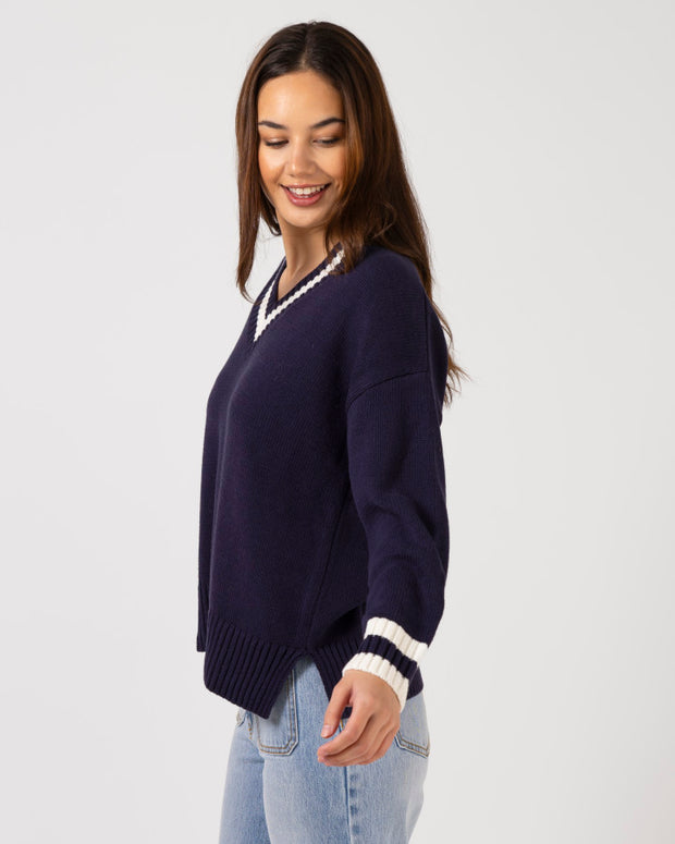 Stella + Gemma Jimmy Jumper - Navy