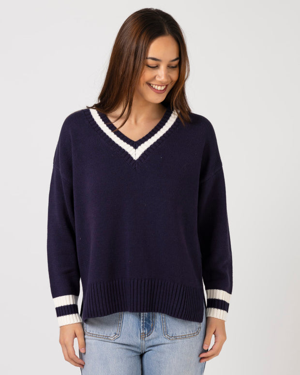 Stella + Gemma Jimmy Jumper - Navy