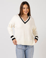 Stella + Gemma Jimmy Jumper - Off White