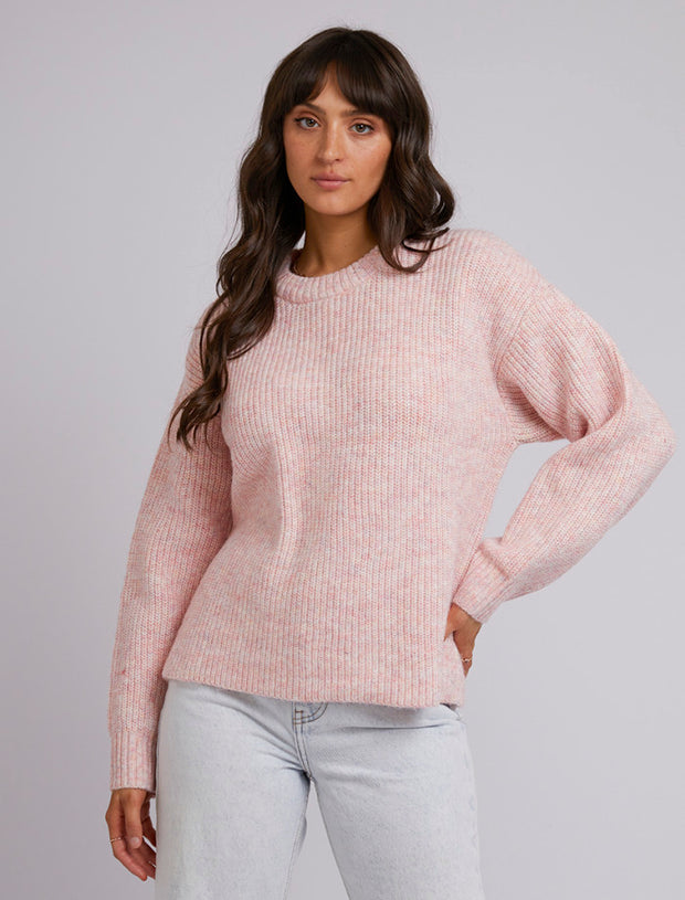 All About Eve Joey Knit Crew - Pink