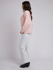 All About Eve Joey Knit Crew - Pink