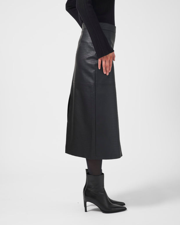 Stella + Gemma Josie Skirt - Black Croc