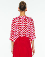 Fate + Becker Just Love Frill Blouse - Geo Link