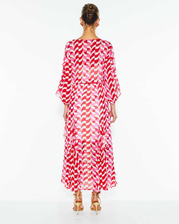 Fate + Becker Just Love Ruffle Dress - Geo Link