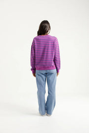 Home-lee Kayla Crew - Hyacinth Stripe